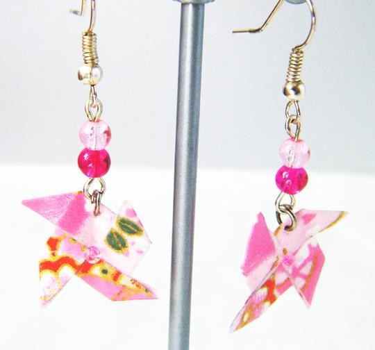 Boucles d oreilles origami