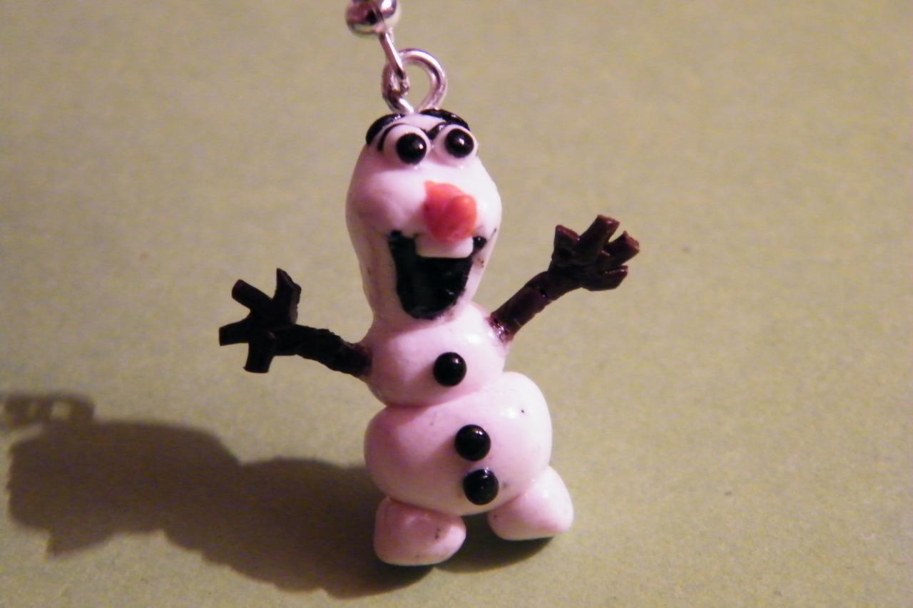 Boucles d'oreilles OLAF de la reine des neige